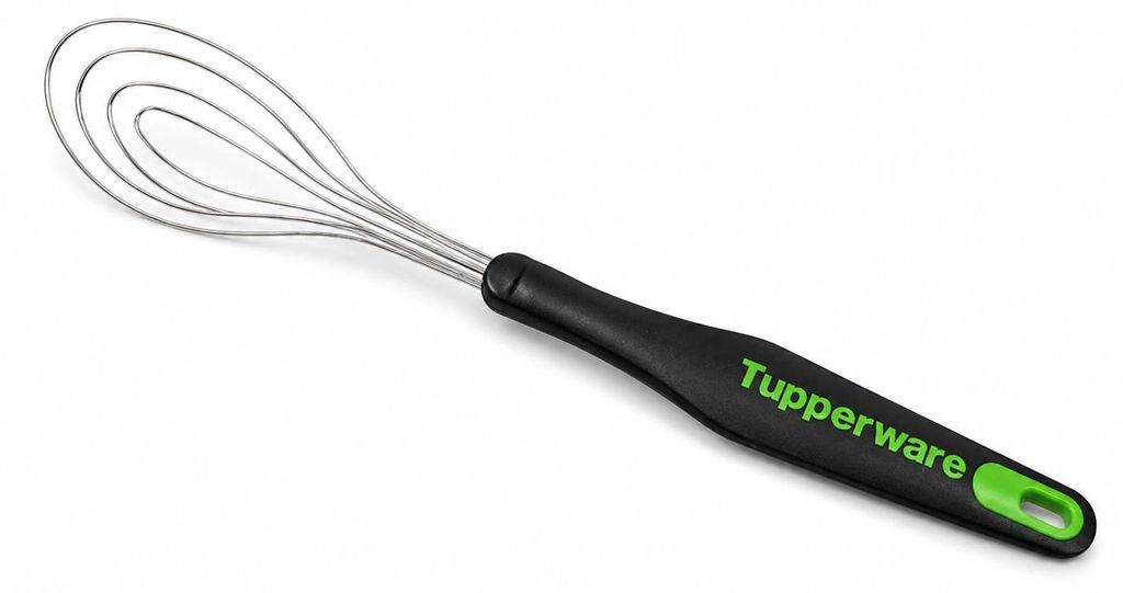 TUPPERWARE Griffbereit Tellerbesen schwarz-grün D165 Produktbild 