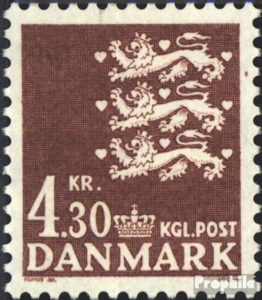 Briefmarken Dänemark 1980 Mi 711 (kompl.Ausg.) postfrisch kl. Reichswappen