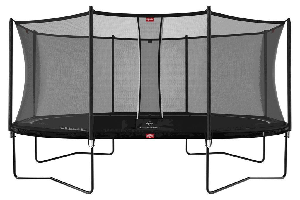 BERG Trampolin Grand Favorit Regular 520 + Sicherheitsnetz Comfort Schwarz
