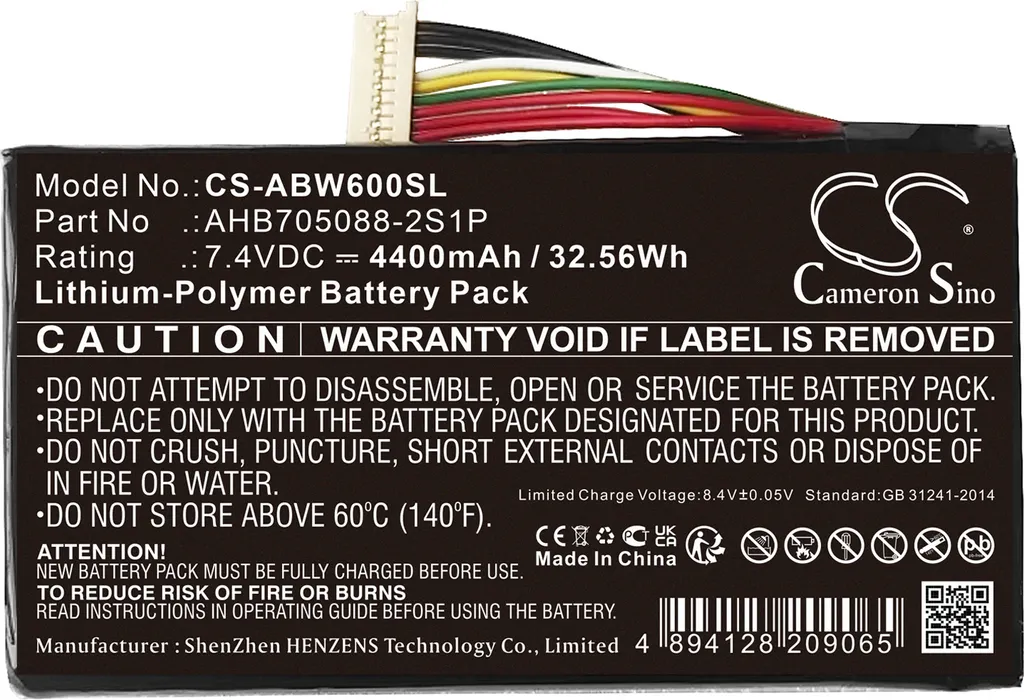 Batterie Techtek Haute Capacité pour Anbernic Win600 3020E 3050E 2S1P