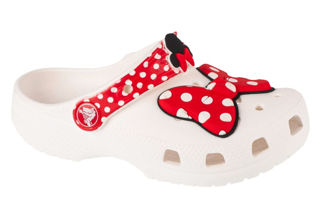 Crocs Classic Disney Minnie Mouse Clog 208710-119, Badelatschen, für Mädchen, Weiß