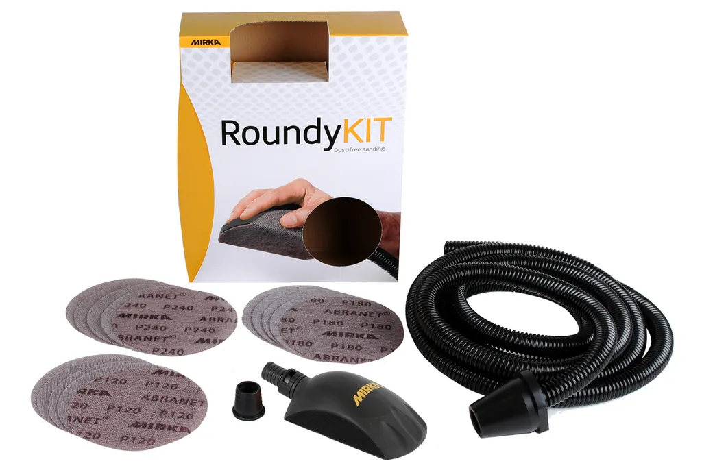 Dites Adieu à la Poussière avec le Kit Cale Mirka Roundy Ø 150 mm Pro