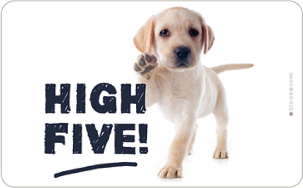 Frühstücksbrettchen aus Resopal - High Five