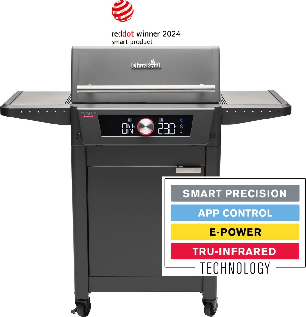 Char-Broil Elektrogrill EVOLVE Electric mit Dualzone, App Control, TRU-Infrared Technology