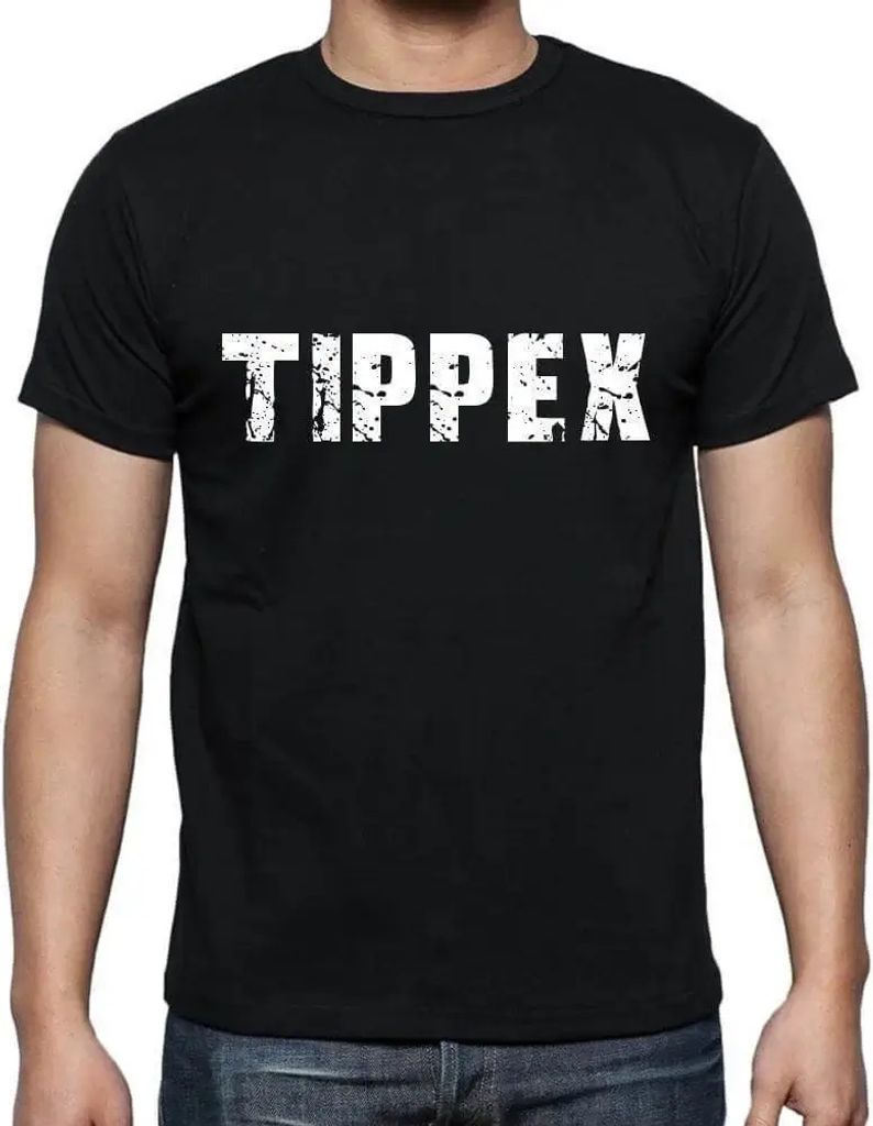 Herren Grafik T-Shirt Tippex Öko-Verantwortlich Vintage Jahrgang Kurzarm Lustige Druck Geburtstag Geschenk Mann