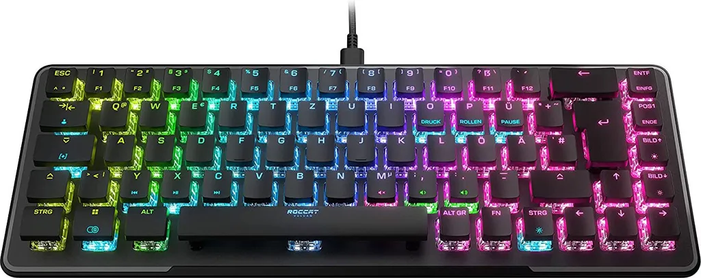Roccat Vulcan II Mini Clavier Gamer Noir pour Setup Gaming de Bureau