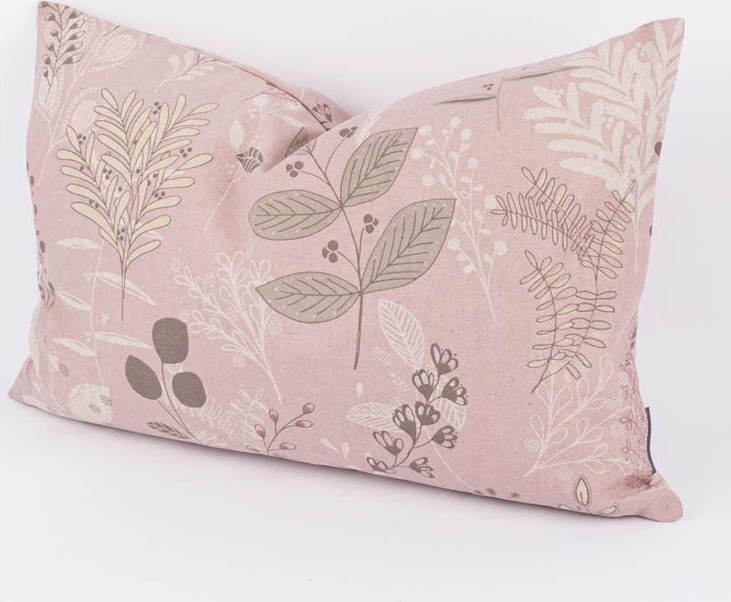 Kissenhülle Soft Calming Leaves rosa div. Größen von SCHÖNER LEBEN Größe 40x60cm (HxB) 40x60cm (HxB) Größe