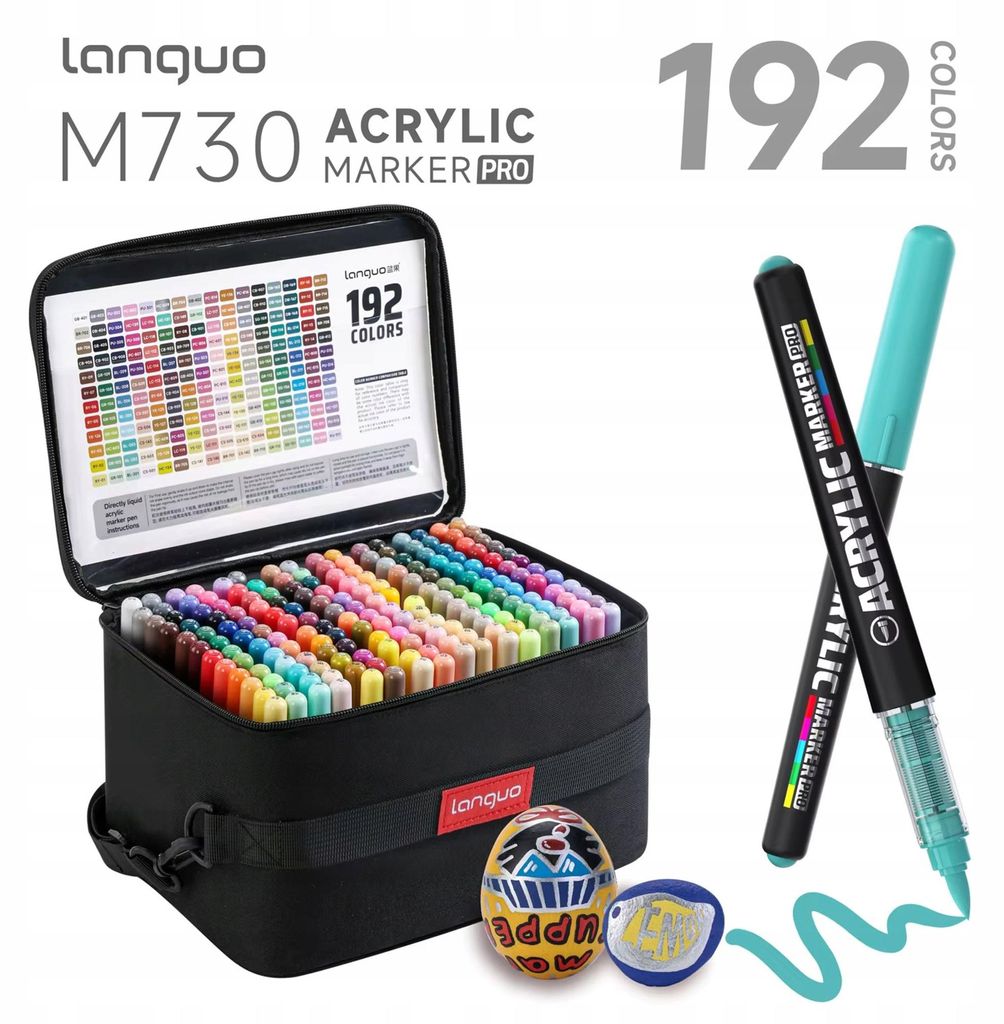 Languo M730 Acrylic Marker Pro – profesionálna sada 192 Obrázok produktu 