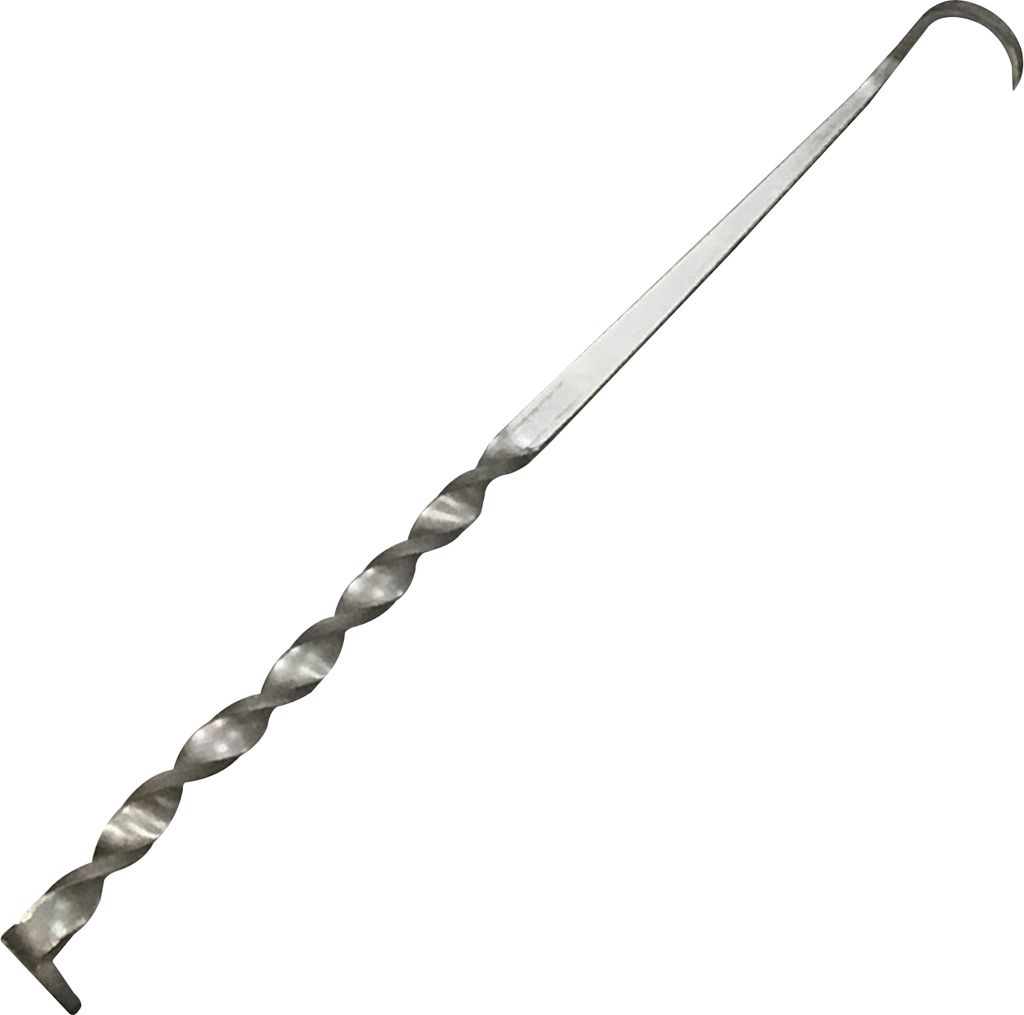 BBQ-Lebensmittelwender und Fleischhaken, robuster Grillwender zum Wenden von Rippchen, Hähnchen, Hotdogs, Pigtail-Lebensmittelwender, BBQ-Wenderha...