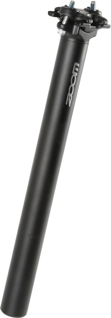 Zoom 350 mm 2 Sattelstütze Fahrrad Sattel 30,9 x 350 mm mit Skala Aluminium schwarz