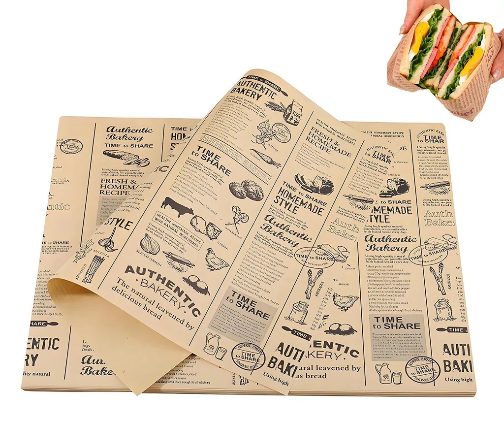Papier sulfurisé ingraissable 28x38 cm 100 feuilles pour frites et burger