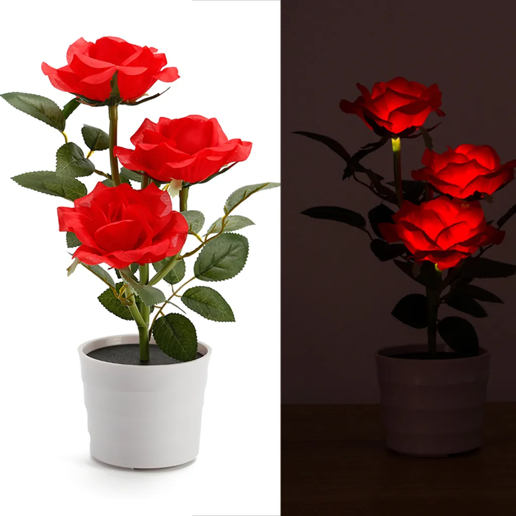 Lampe solaire décorative étanche fleurs LED pour jardin et terrasse
