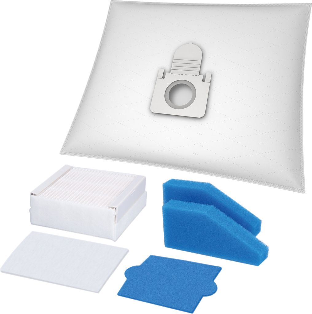 McFilter | 10 Staubsaugerbeutel + Filterset geeignet für Thomas Pet & Family Aqua+ | Multi Clean Parquet XT XS X7 X8 X10 | Allergy & Family