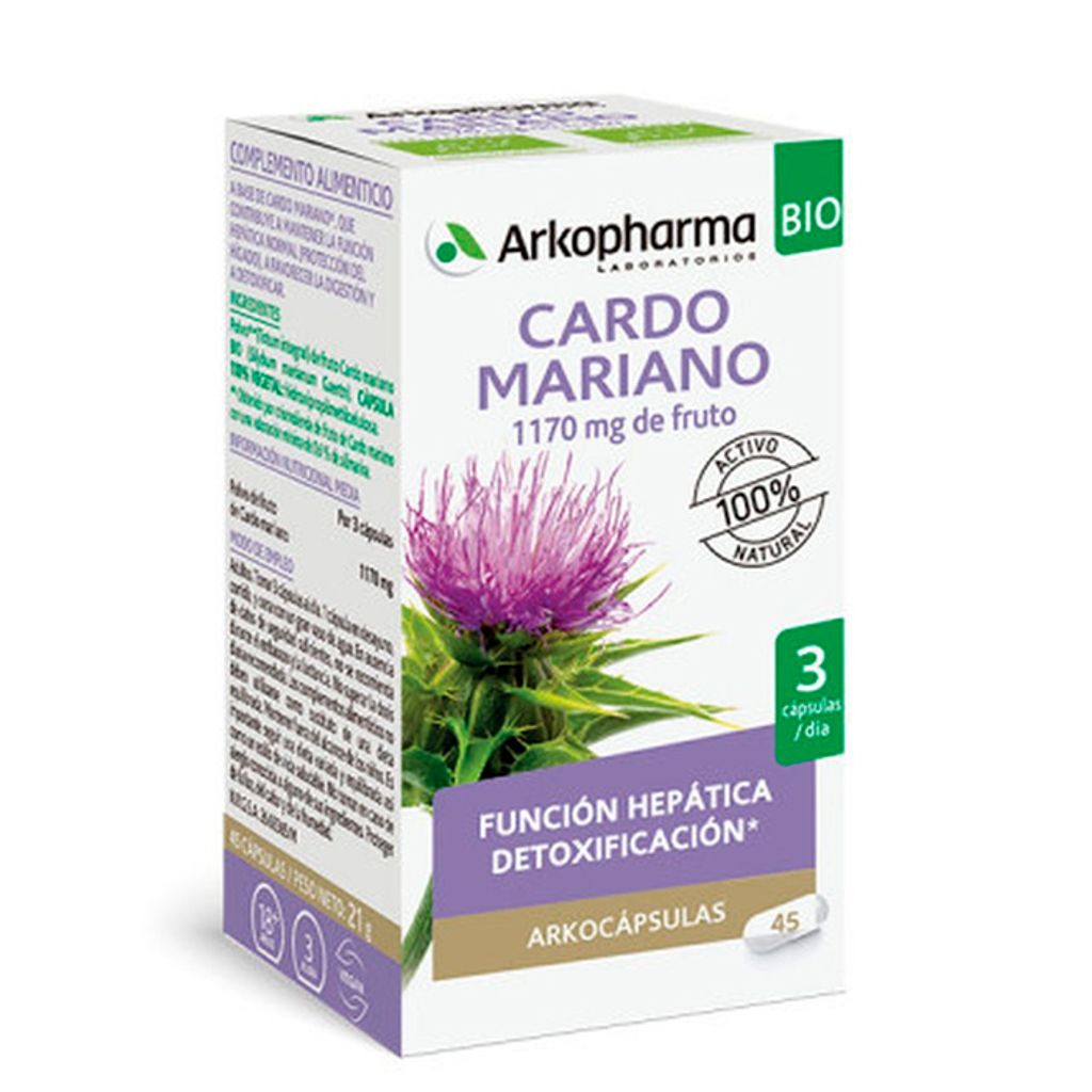 Cápsulas de cardo mariano de Arkopharma Imagen del producto 