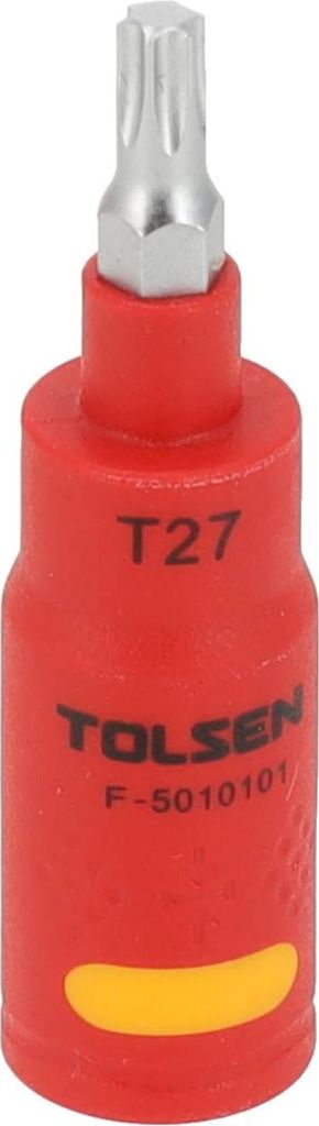 VDE Line Spritzisolierte 2-Komponenten Torx Bit-Nuss T27 – 1/4" - Maxami