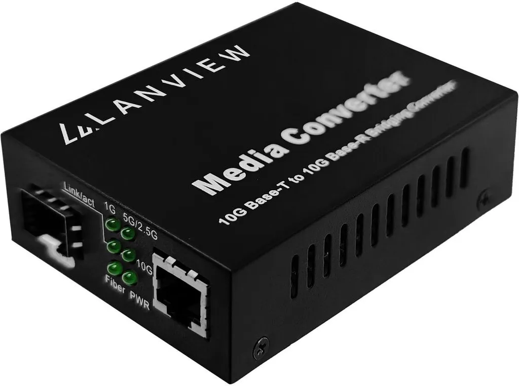 Convertisseur RJ45 Fibre 10G pour Extension Réseau Lanview SFP+ 10Gb