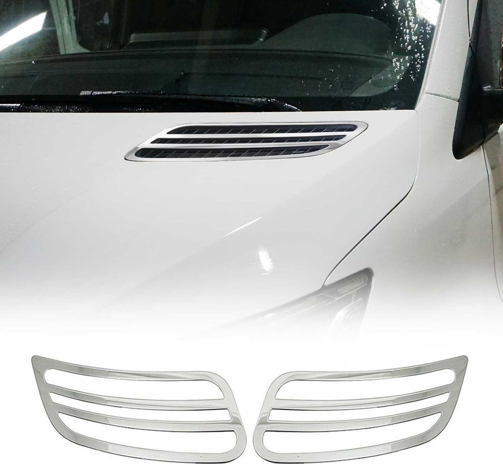 Kühlergrill Leisten Grillleisten für Mercedes Sprinter 2018-2025 Chrom Silber 2x