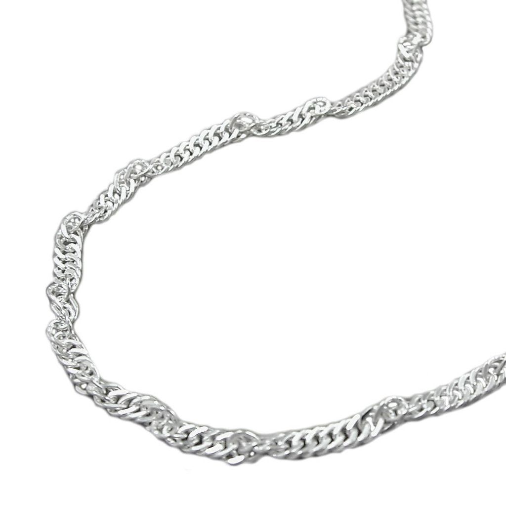 Kette 2mm Singapurkette diamantiert Silber 925 50cm silber Produktbild 