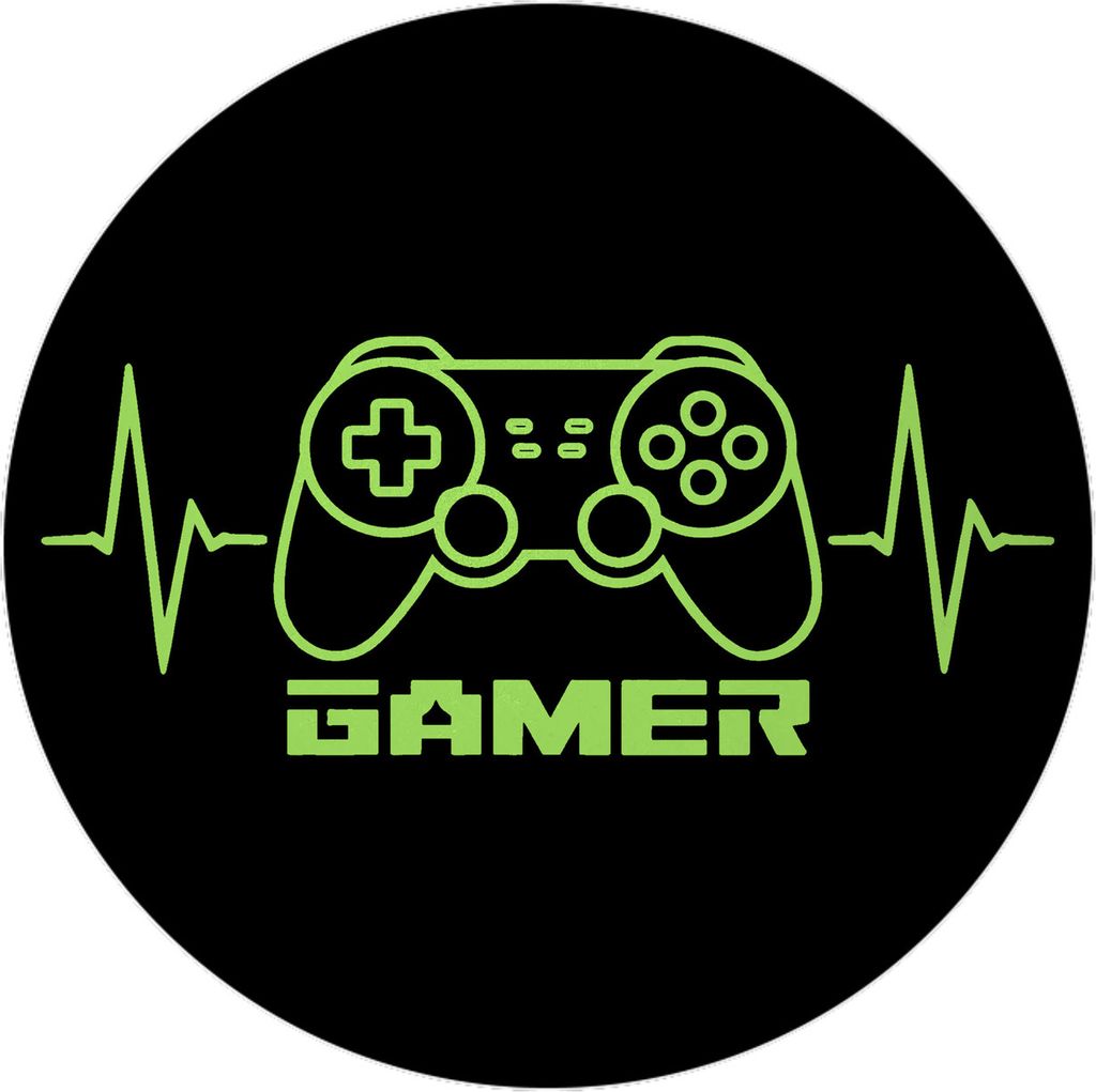 Game-Controller Magnet mit Gamer Herzschlag