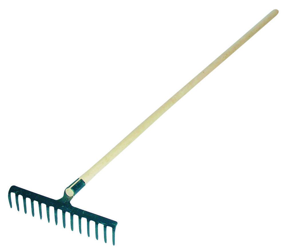 J.A.D. TOOLS rastrello in metallo verde, 16 denti con Immagine del prodotto 