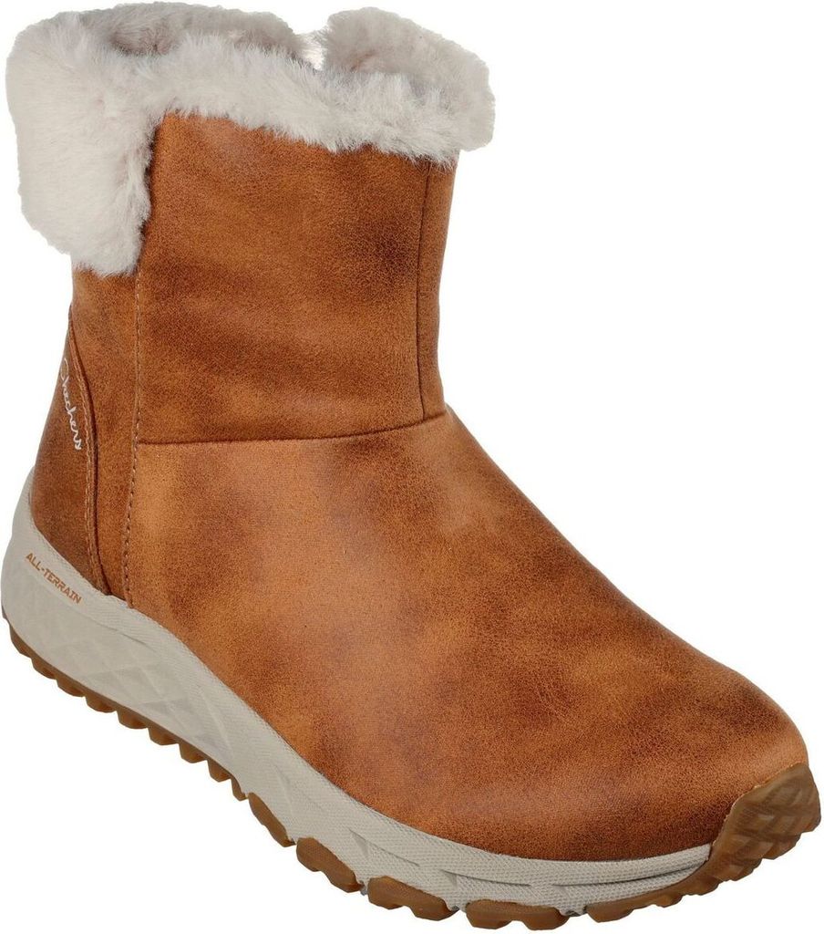 Skechers Damen Escape Plan - Cozy Collab Stiefel 167413 CSNT braun , Schuhgröße:37 EU