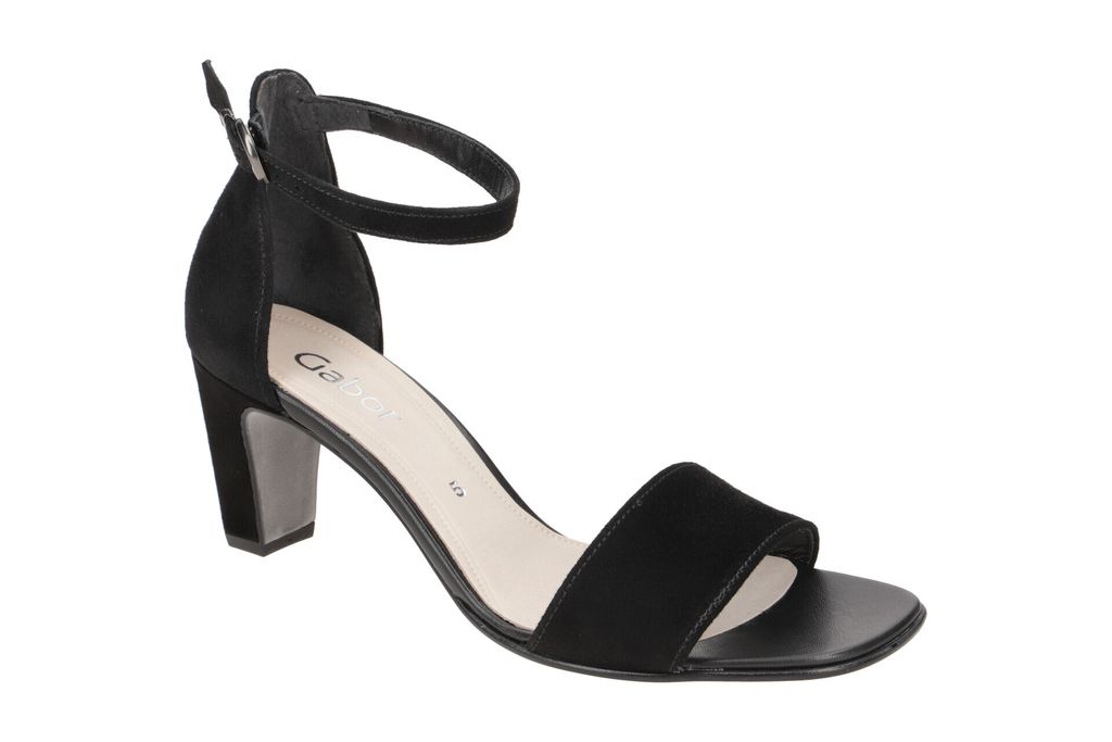 Gabor 61.790 Damen Sandalette - Riemchen Sandalen schwarz Elegant NEU