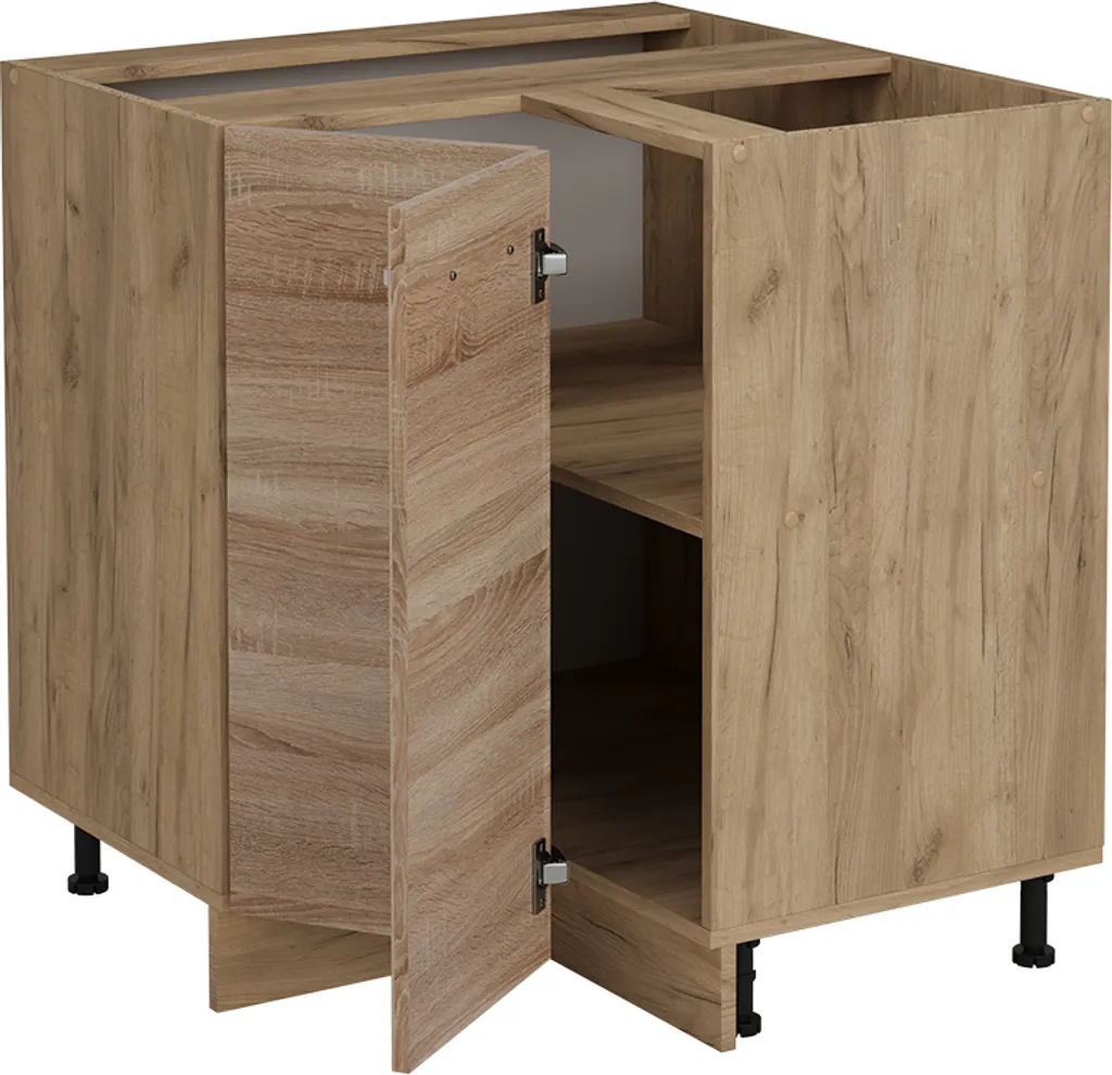 Meuble bas d'angle de cuisine Vicco R-Line Sonoma et Anthracite 75cm - 5