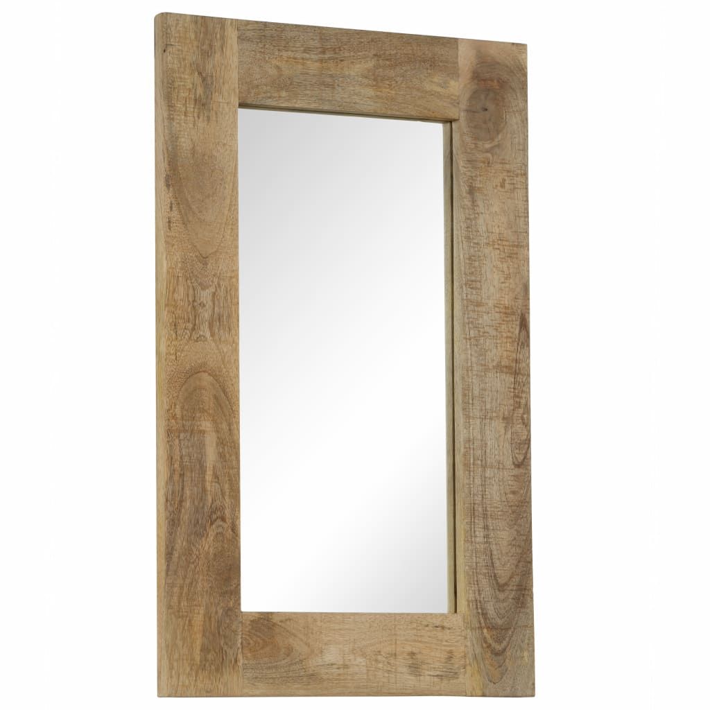 vidaXL Specchio in legno massiccio di mango 50 x 80 cm Immagine del prodotto 