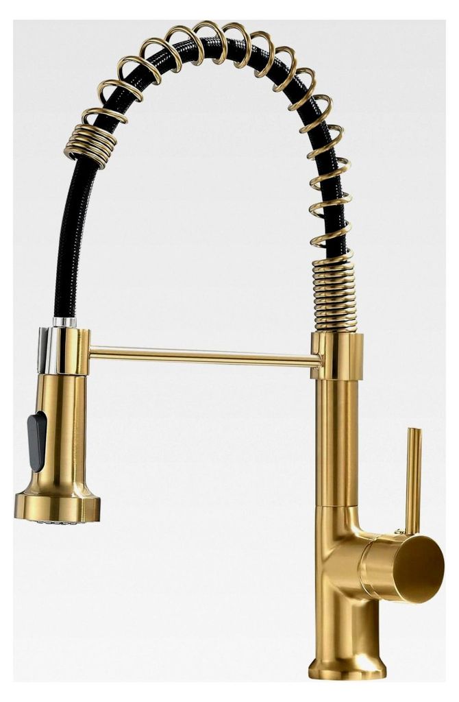 Küchenarmatur mit ausziehbarem Wasserhahn, 360° drehbar, Einhebelmischer mit 2-Wege Sprühfunktion (Duschstrahl & Strahlstrahl) für Spülbecken,...