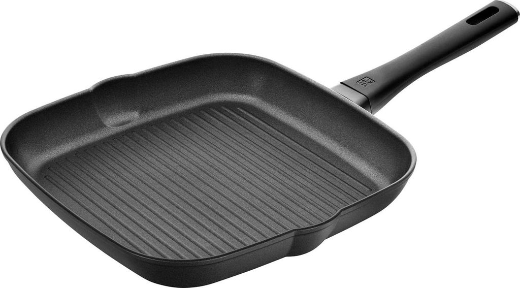 Rechteckige Aluminium-Grillpfanne 28 cm mit PTFE-Antihaftbeschichtung