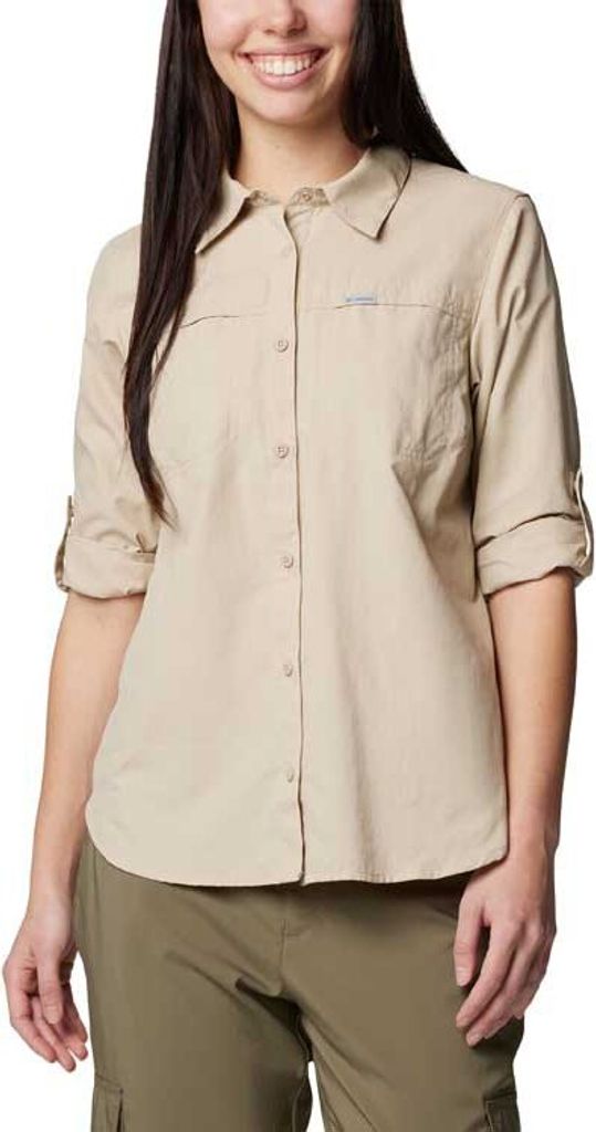COLUMBIA W's Silver Ridge Util L/S Shirt - Ancient Fossil - - M