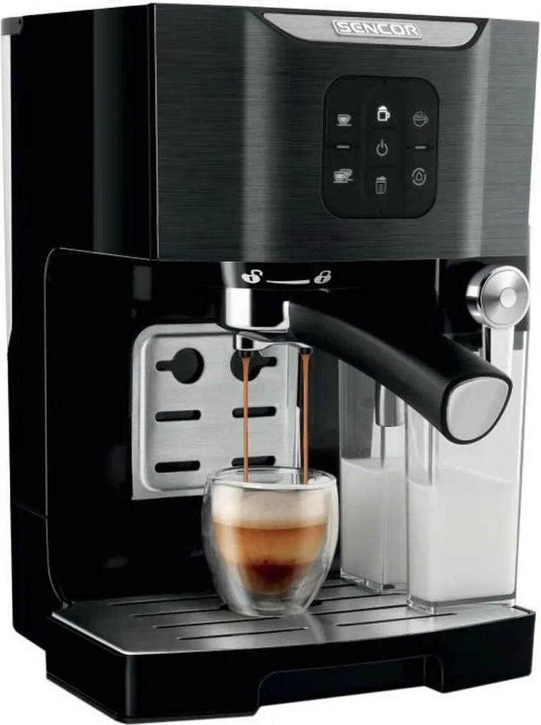 Machine expresso pour cappuccino et latte Sencor avec bac à lait 1,4L