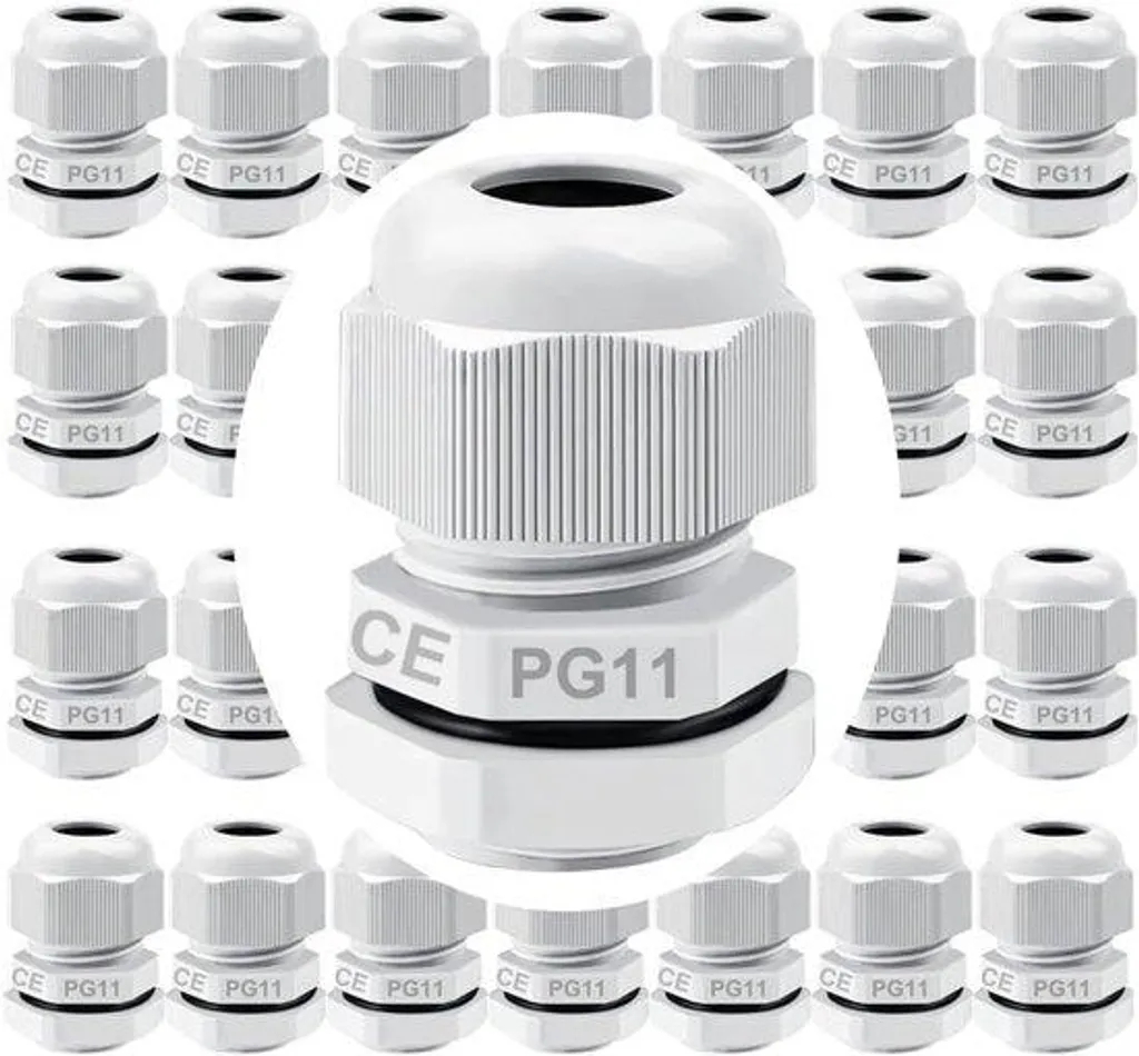 Presse-étoupe IP68 : Stop aux Infiltrations d'Eau, Lot 28 Pièces Blanc