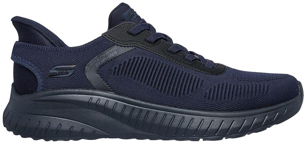 Skechers Bobs Squad Chaos Solid Step Slip-On Blau DKNV Produktbild 