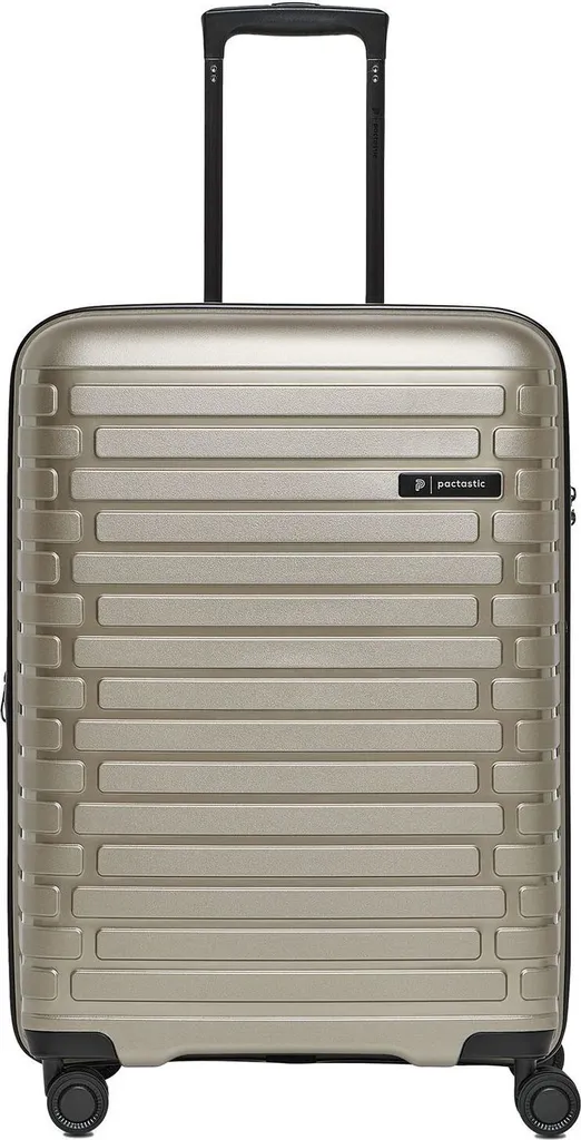 Valise rigide de taille moyenne 66cm Pactastic Trolley Metallic Taupe