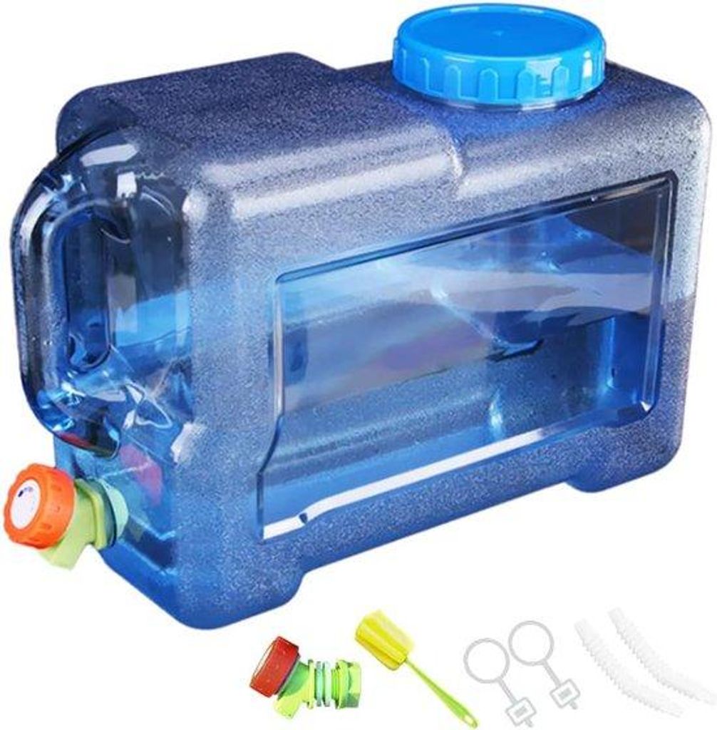 Wasserbehälter, 7,5 L - 22 L, Campingwasserbehälter mit Schlauch, Wasserdispenser mit Schlauch, Trinkwasserbehälter, für den Campinggebrauch, a...