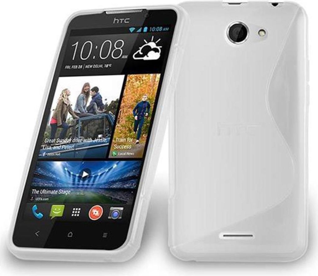 Cadorabo Schutzhülle für HTC Desire 316 / 516 Hülle in Transparent Handyhülle Case TPU Silikon Etui