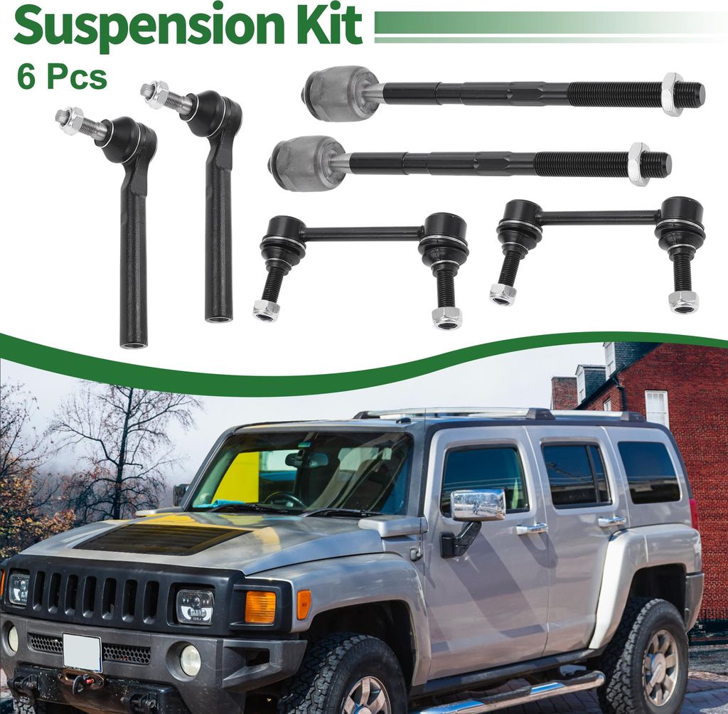 Kit De Suspension Avant 6 Pièces Extrémités De Biellette De Image du produit 