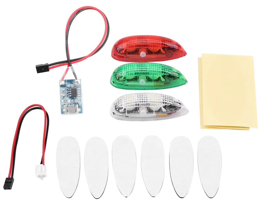 Feu de Signalisation LED pour Drone et Avion RC Sans Fil multi-couleurs