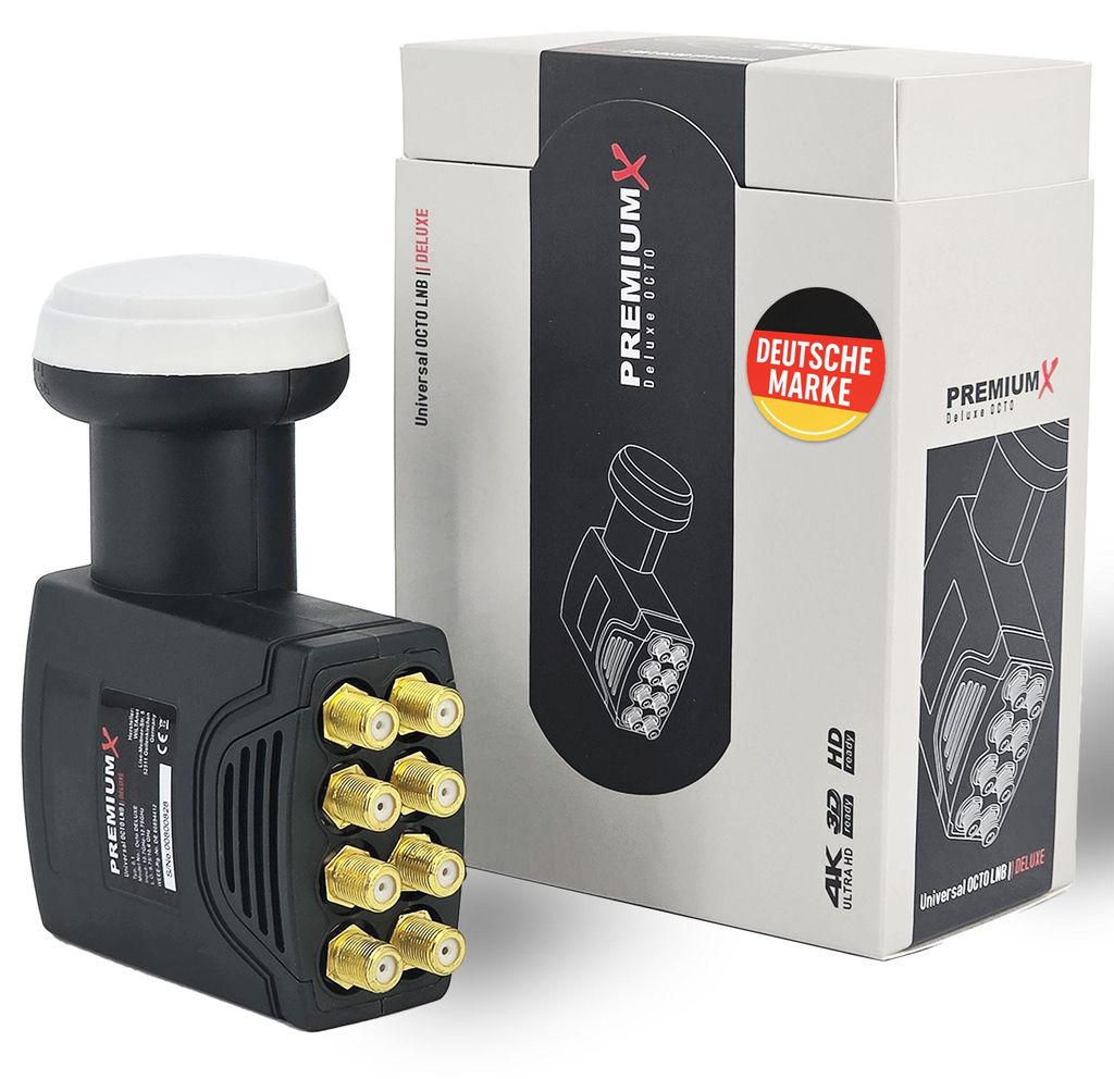 PremiumX Deluxe Octo LNB Signalumsetzer digital SAT-Empfang Produktbild 