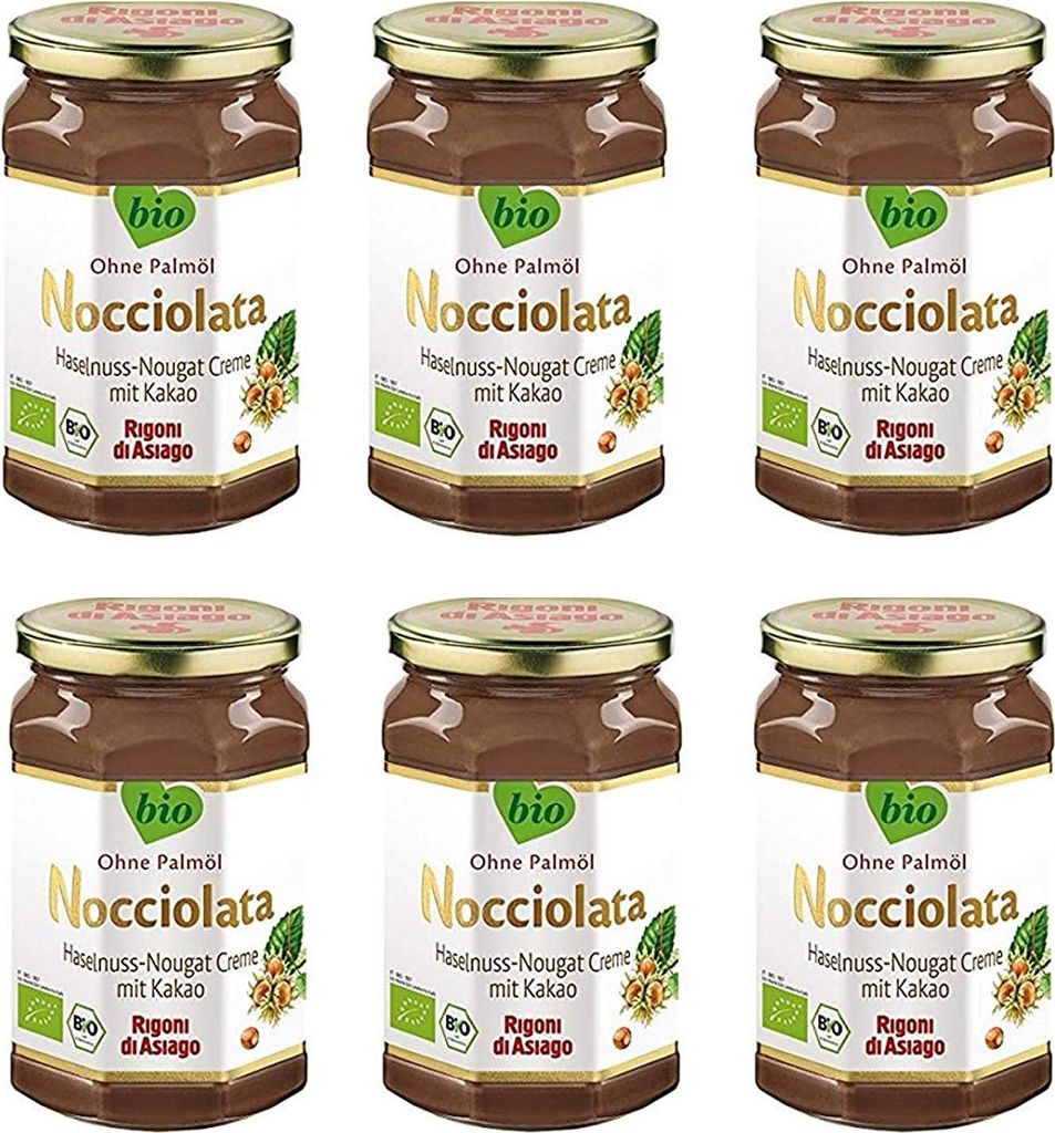 Rigoni di Asiago - Nocciolata - 6x 650g, Nuss Nougat Creme, Produktbild 