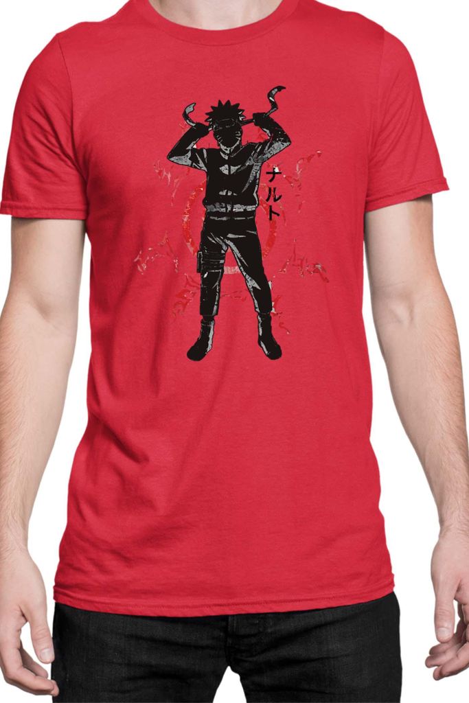 Herren T-Shirt Naruto Naruto 05, Man XL / Rot