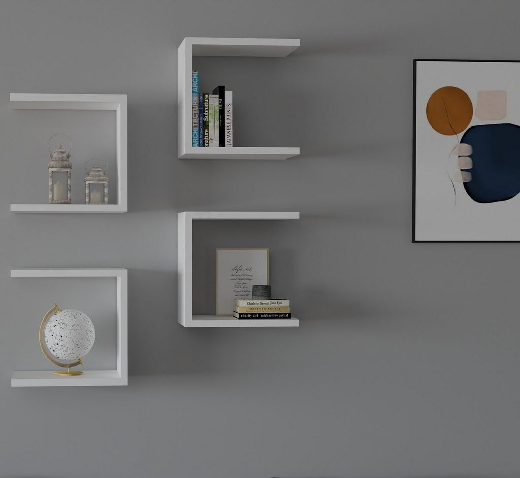 Skye Decor, Base- Base SSE, bianco, mensole a muro, Immagine del prodotto 