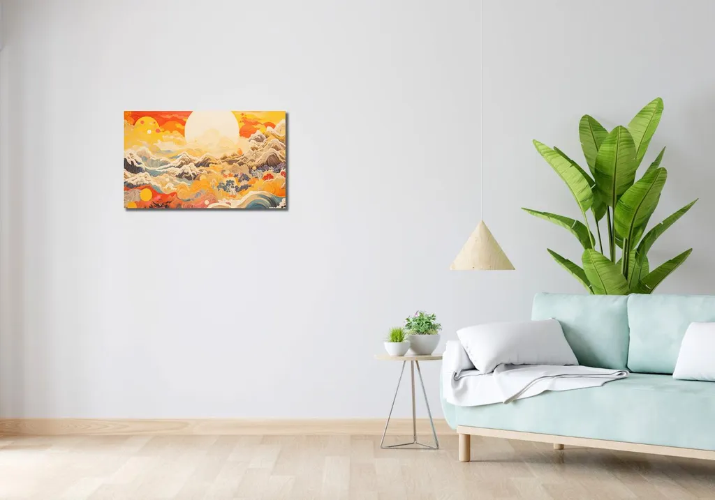 Quadro 70x40 cm Poema del vento e del sole - 2