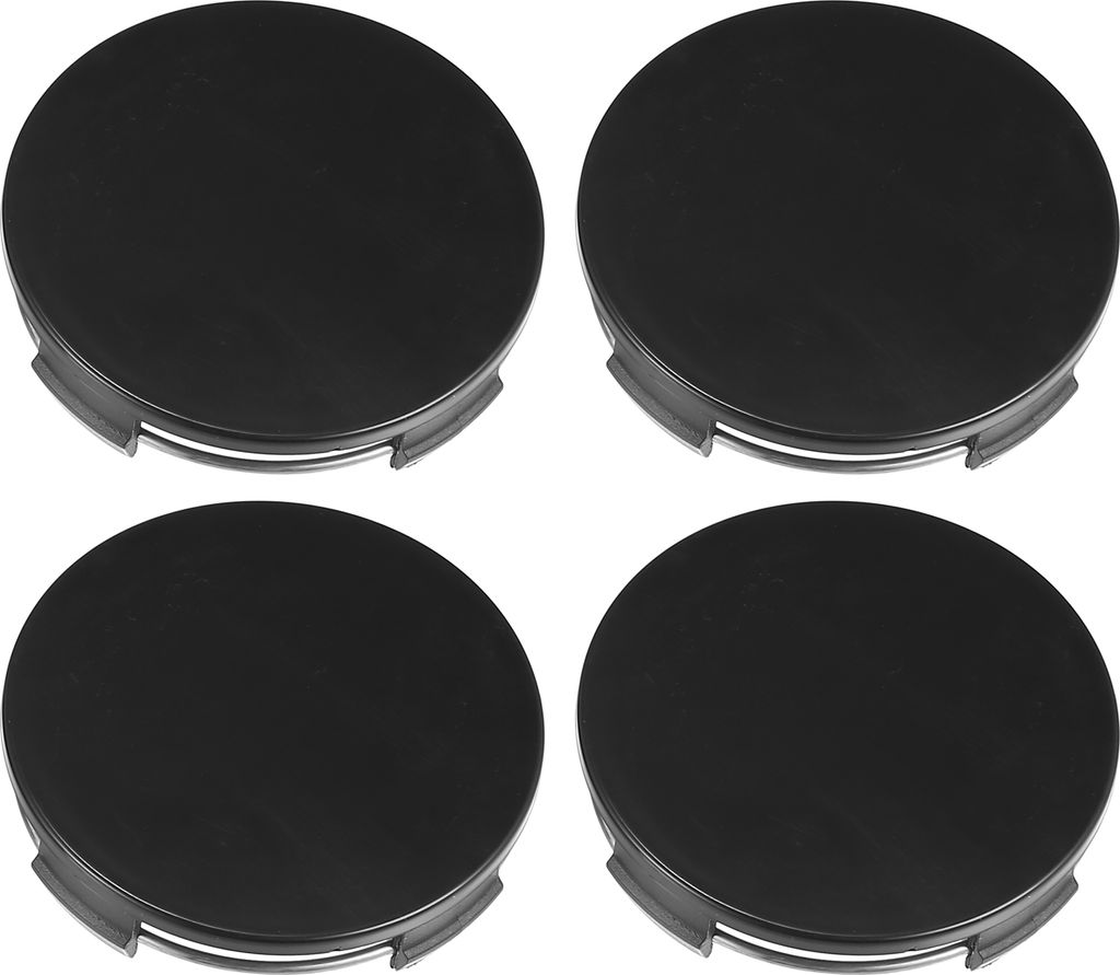 4 Stück Auto 4 Clips Radreifen Nabenkappen 65 mm Durchmesser Schwarz