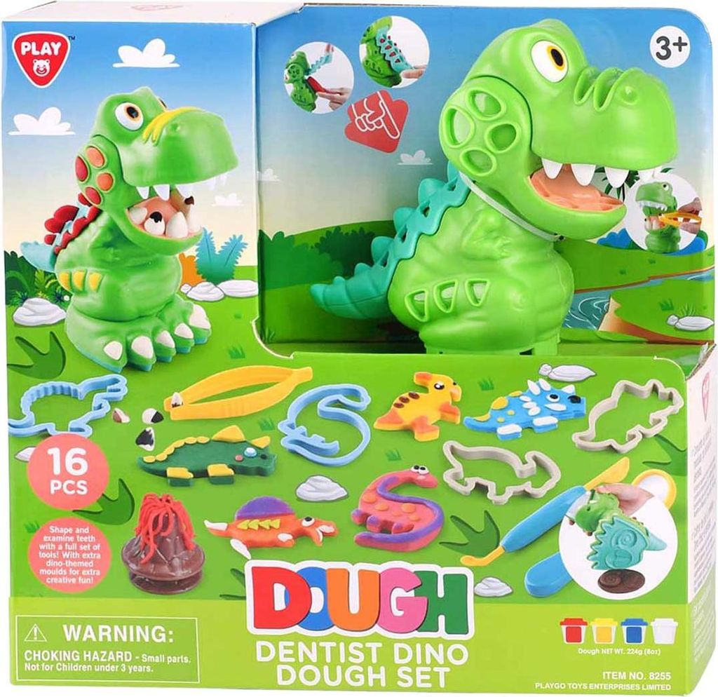 Playgo Dino Zahnarzt Knetset - Knetspielzeug für Kinder