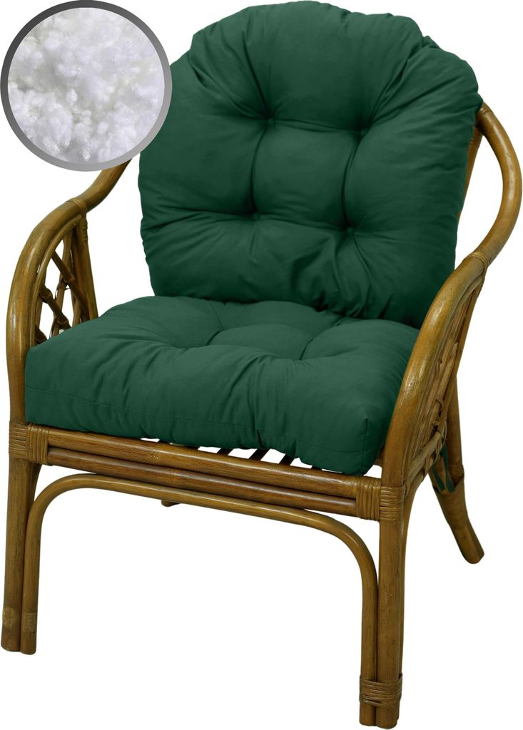 AMPO Cuscino imbottito per sedia in rattan, sedia Bahamas, Immagine del prodotto 