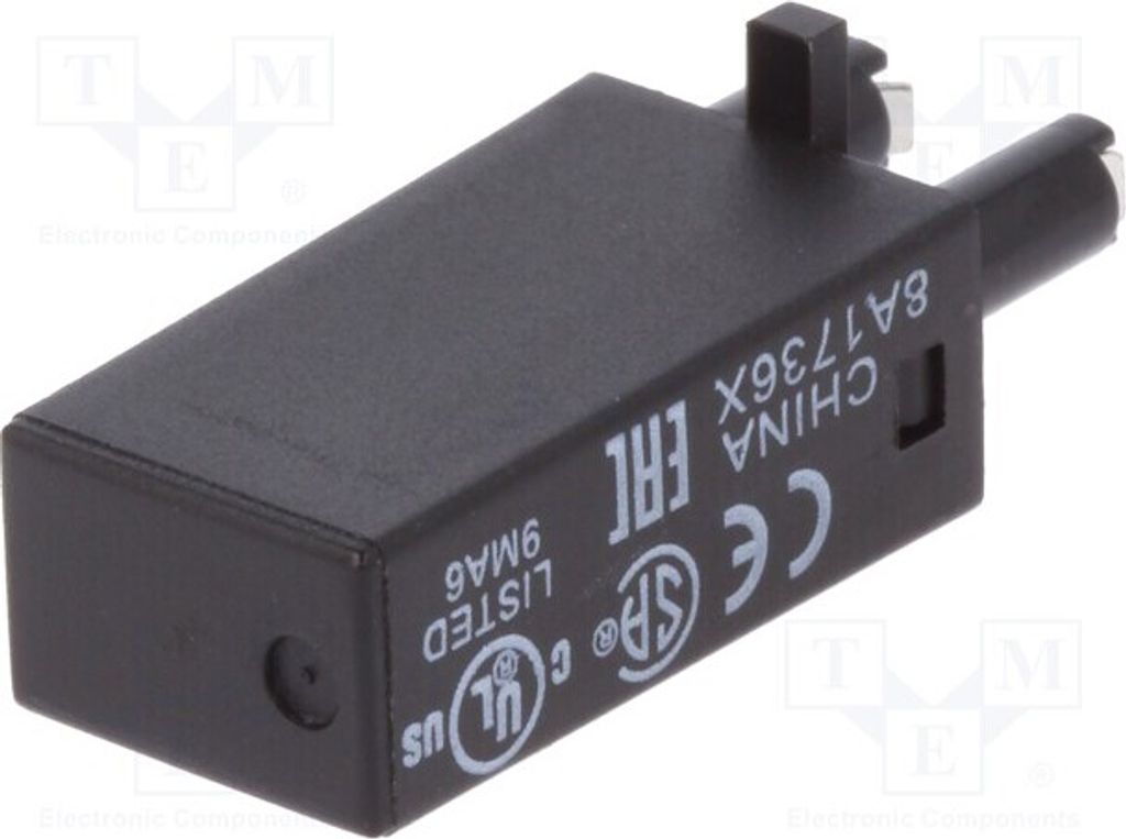 1x Sicherungsmodul Serie: 6÷250VDC 040W Elektromagnetische Relais - Zubehör