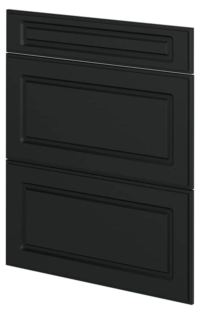 Küchenfront R-Line, Anthrazit Landhaus, 59,6 x 71,3 cm für Schubladenunterschrank