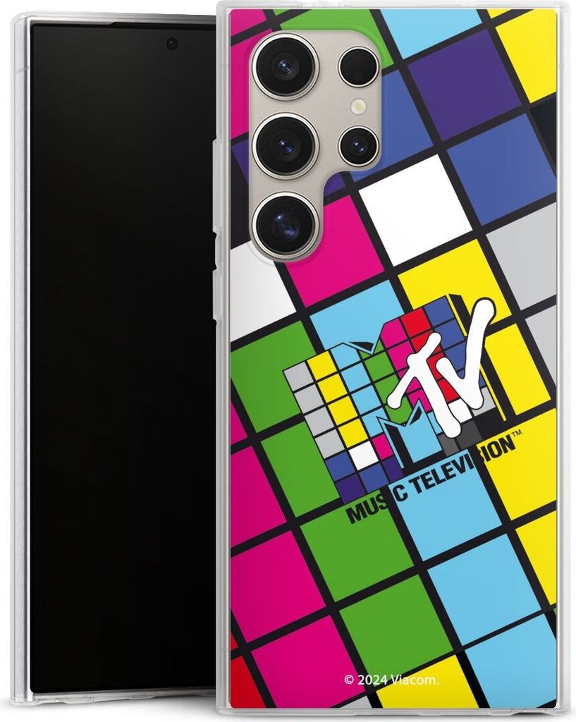DeinDesign Handyhülle für Samsung Galaxy S24 Ultra Silikon Hülle Case Smartphone Schutzhülle Fanartikel Offizielles Lizenzprodukt MTV Music Tel...
